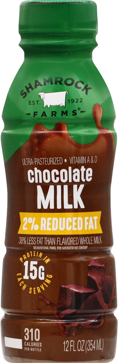 slide 7 of 9, Shamrock Farms 2% Reduced Fat Chocolate Milk 12 oz, 12 fl oz