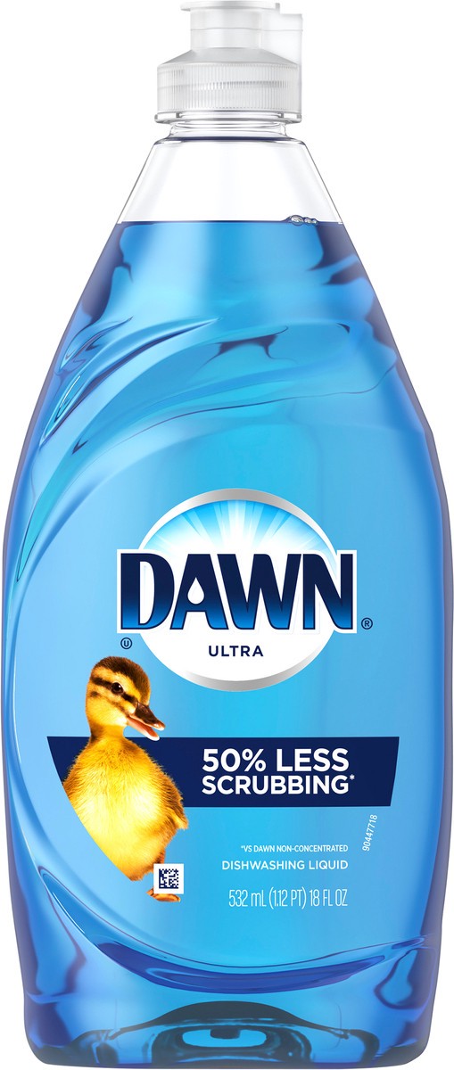 slide 2 of 3, Dawn Ultra Liquid Dish Soap, Dishwashing Liquid, Grease Removal, Original, 18oz, 18 fl oz