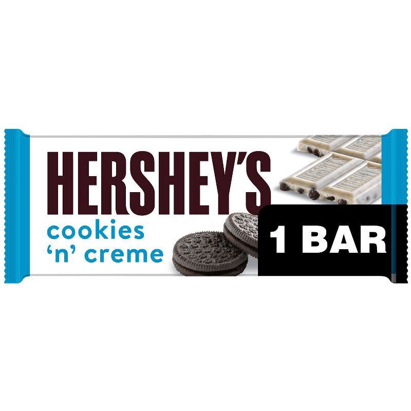 slide 1 of 6, Hershey's Cookies 'N' Creme Candy Bar - 1.55oz, 1.55 oz