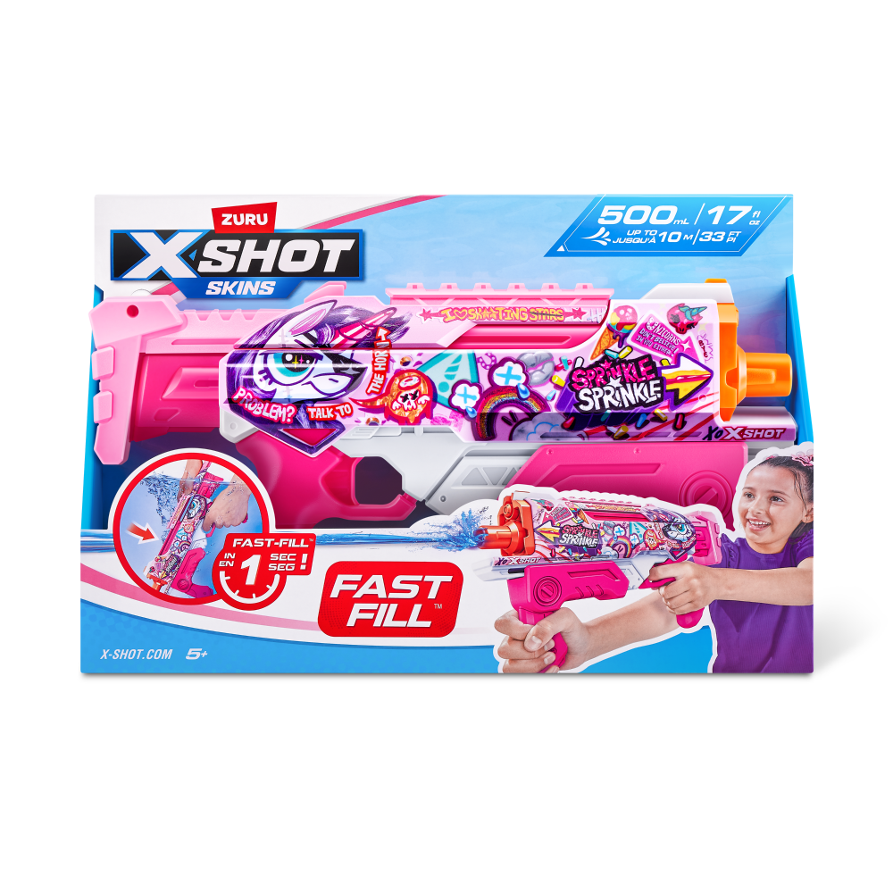 slide 2 of 2, Zurux-Shot Skins Fast Fill Pink Party, 1 ct