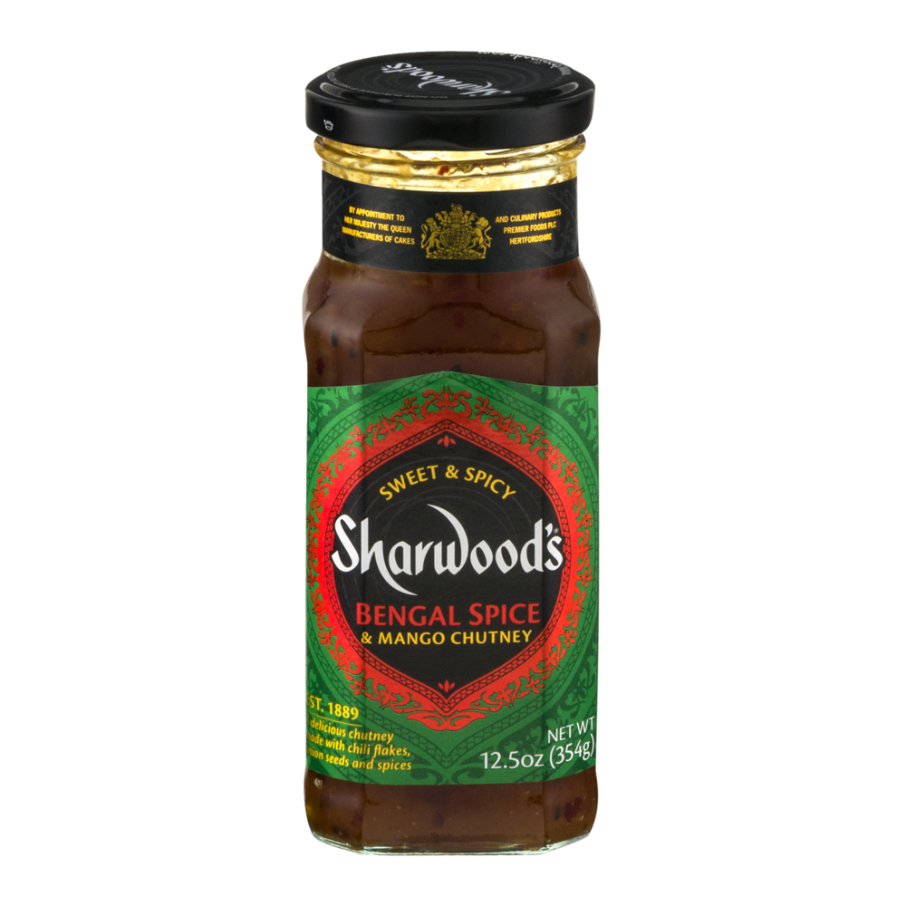 slide 1 of 2, Sharwood's Bengal Spice & Mango Chutney, 12.5 oz