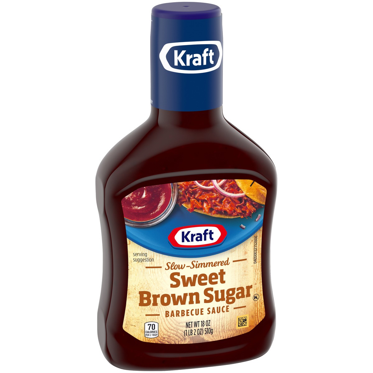 slide 2 of 9, Kraft Sweet Brown Sugar Slow-Simmered Barbecue BBQ Sauce, 18 oz Bottle, 18 oz