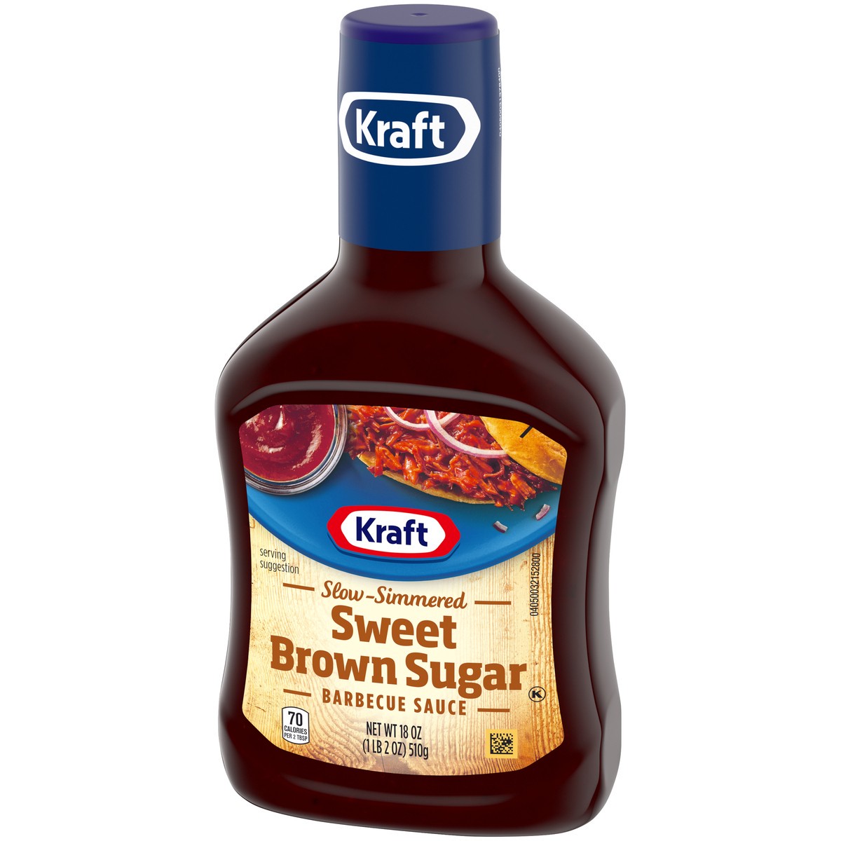 slide 3 of 9, Kraft Sweet Brown Sugar Slow-Simmered Barbecue BBQ Sauce, 18 oz Bottle, 18 oz