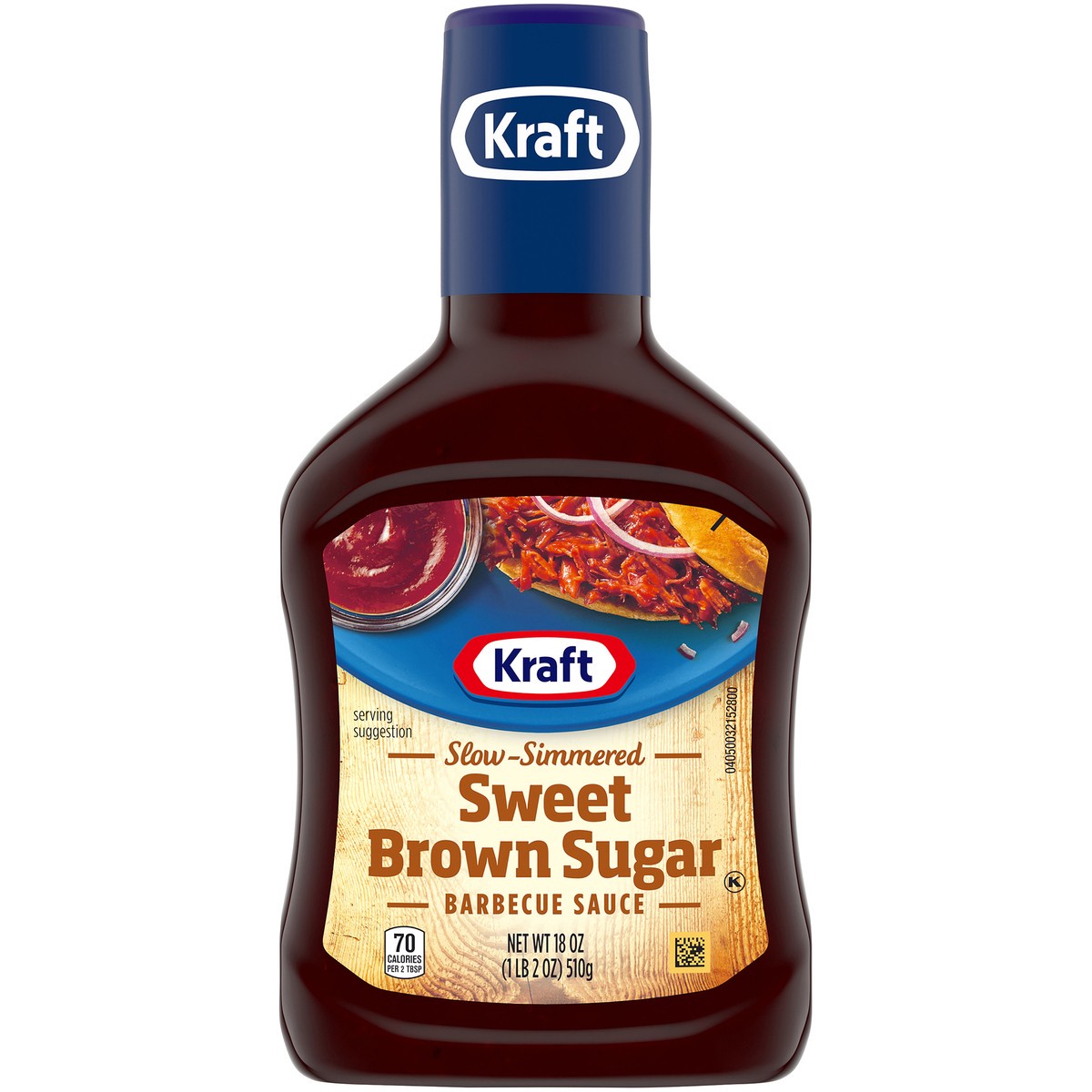 slide 6 of 9, Kraft Sweet Brown Sugar Slow-Simmered Barbecue BBQ Sauce, 18 oz Bottle, 18 oz
