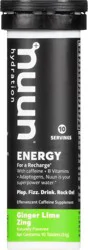 Nuun Hydration Tablets Ginger Lime Zing Energy - 10 ct