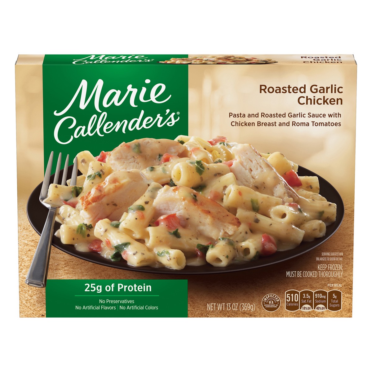 slide 1 of 10, Marie Callender's Frozen Dinner, Roasted Garlic Chicken, 13 Ounce, 13 oz