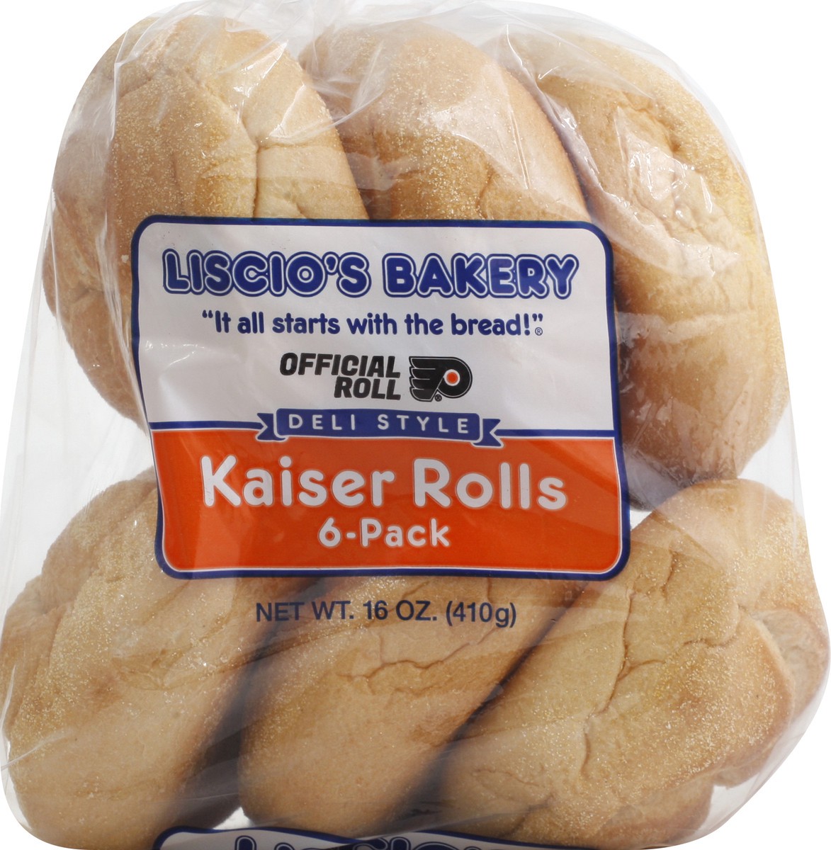 slide 6 of 12, Liscio's Bakery Deli Style 6 Pack Kaiser Rolls 6 ea, 6 ct