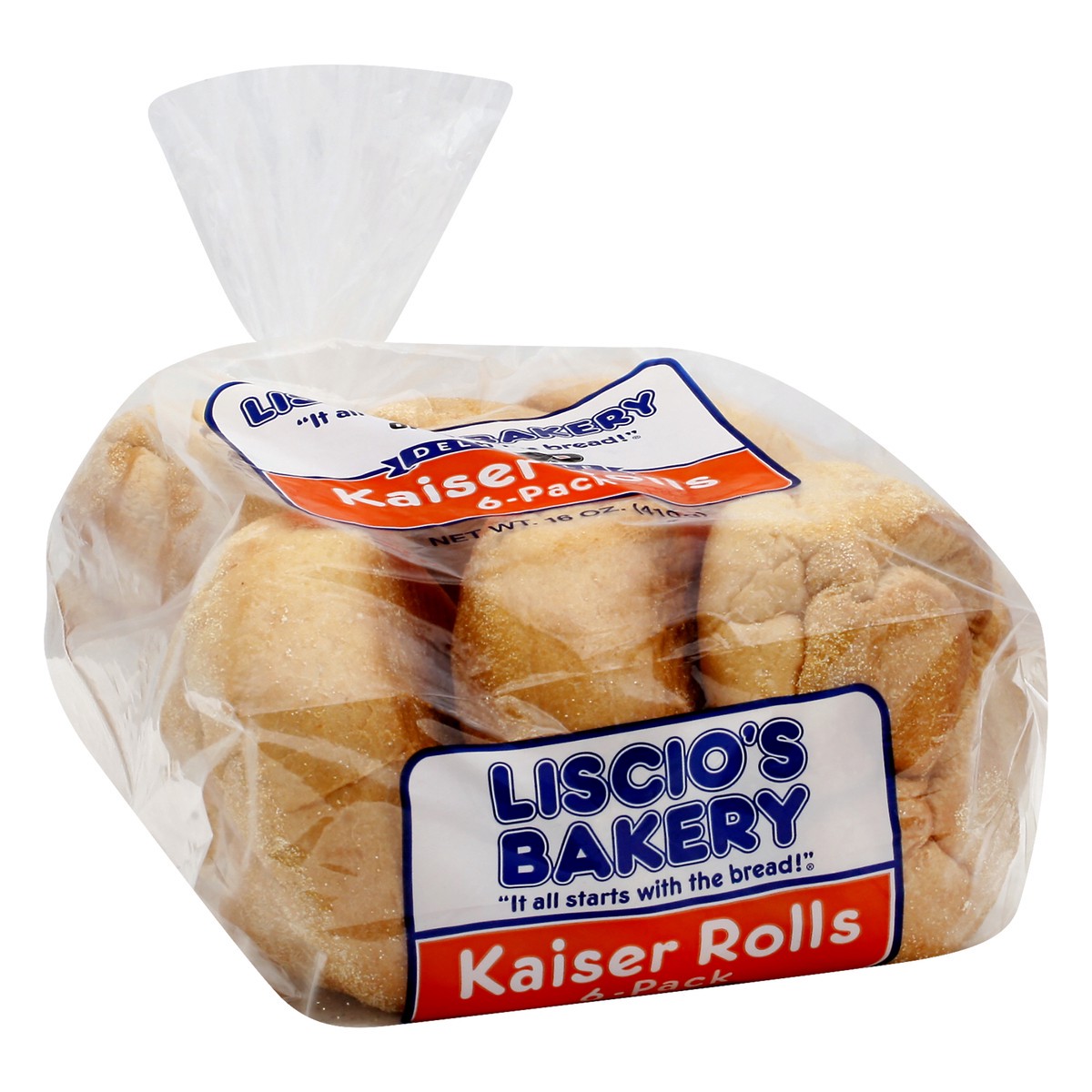 slide 5 of 12, Liscio's Bakery Deli Style 6 Pack Kaiser Rolls 6 ea, 6 ct