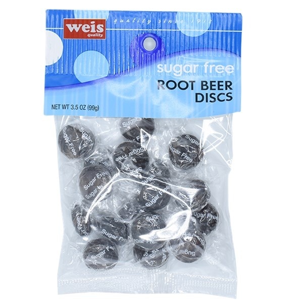 slide 1 of 1, Weis Quality Sugar Free Root Beer Discs, 3.5 oz