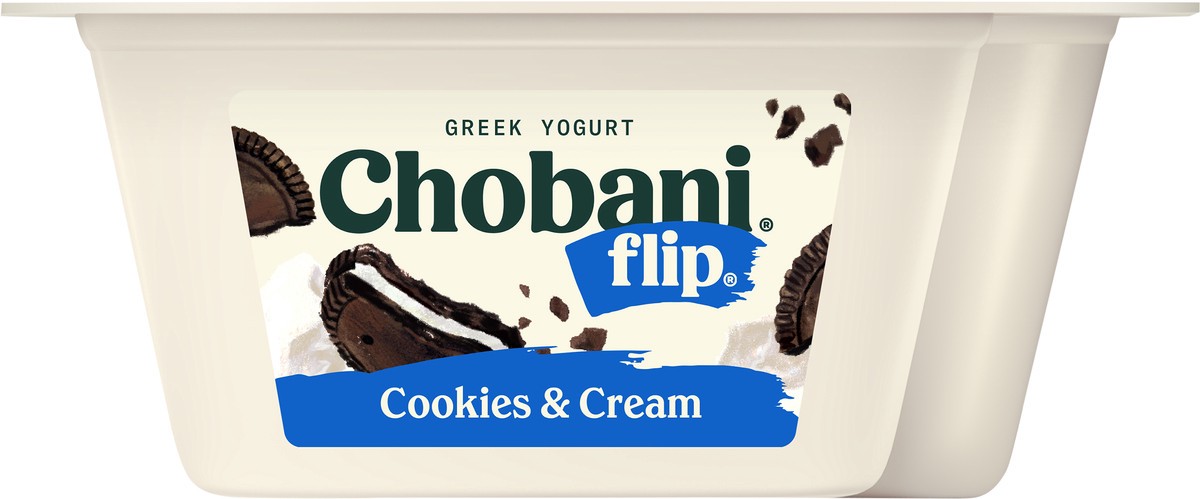 slide 8 of 14, Chobani Flip Greek Cookies & Cream Yogurt 4.5 oz, 4.5 oz