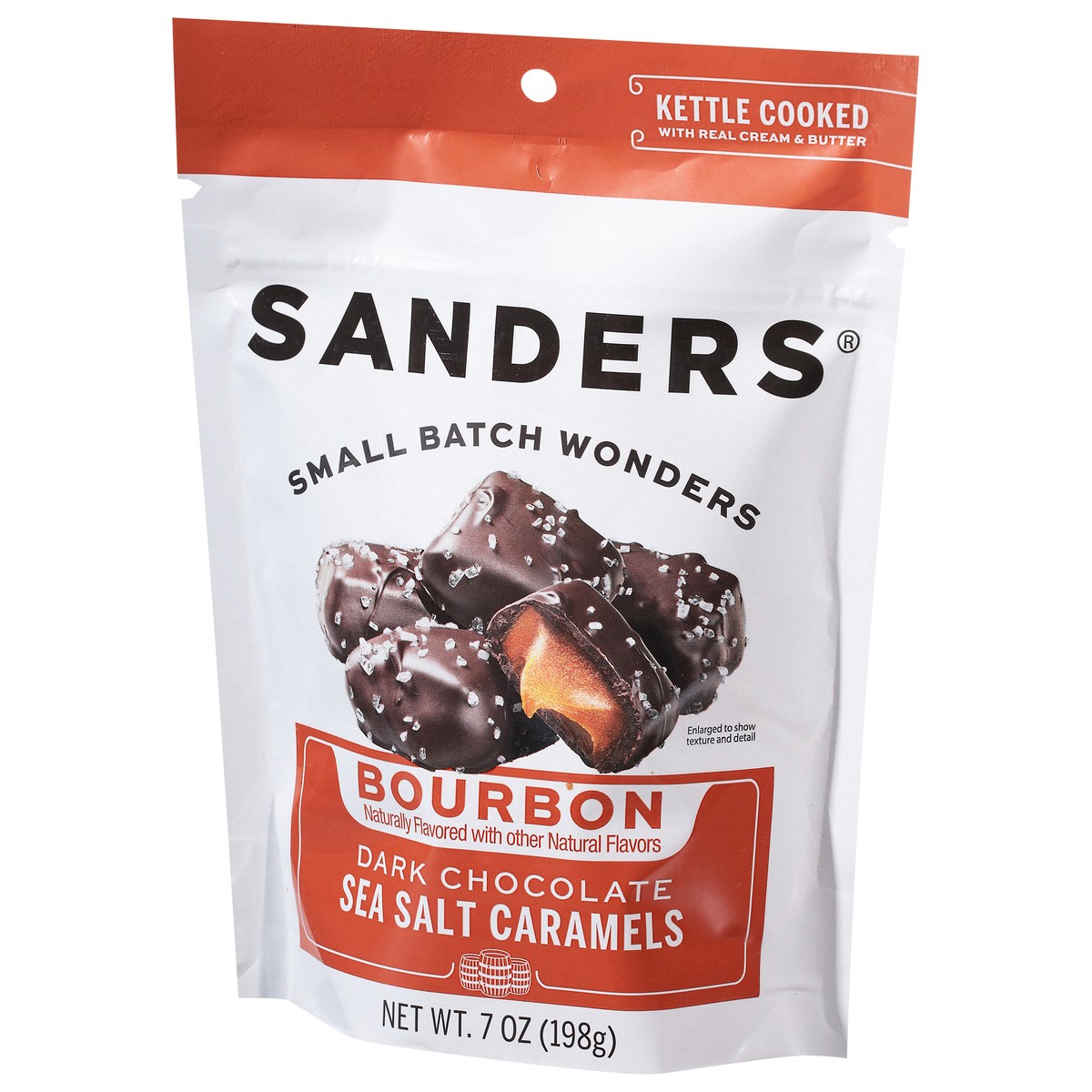 slide 5 of 14, Sanders Dark Chocolate Bourbon Sea Salt Caramels 7 oz, 7 oz