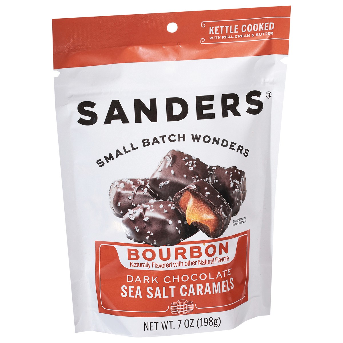 slide 12 of 14, Sanders Dark Chocolate Bourbon Sea Salt Caramels 7 oz, 7 oz
