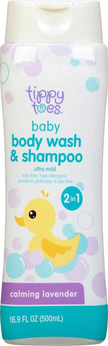 slide 2 of 2, Tippy Toes Baby Body Wash & Shampoo Calming Lavendar Scent, 16.9 oz