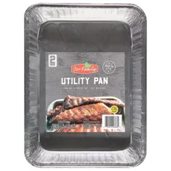Our Family Foil Utility Pan W/Lid