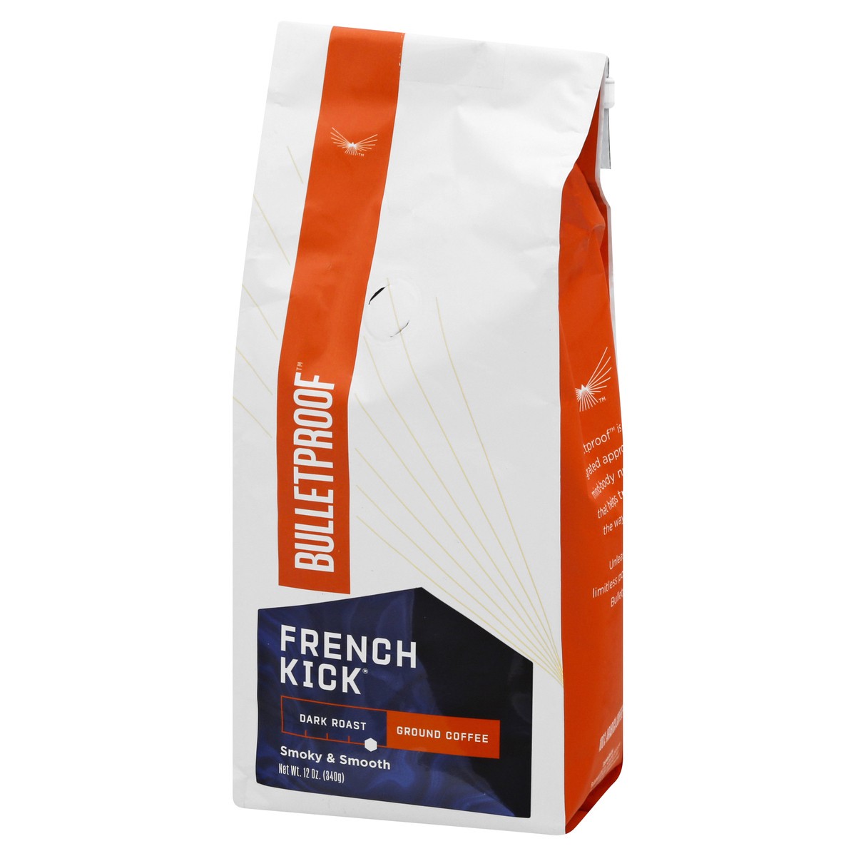 slide 5 of 9, Bulletproof Dark Roast Ground French Kick Coffee - 12 oz, 12 oz