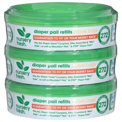 Nursery Fresh 7-Layer Bags Diaper Pail Refills 3 ea