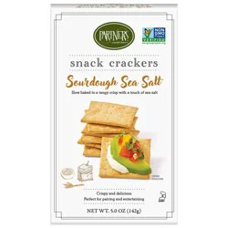 Partners Sourdough Sea Salt Snack Crackers