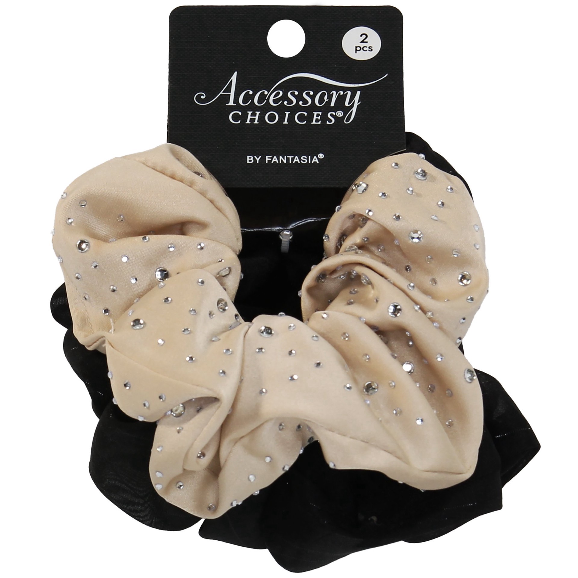 slide 1 of 1, Accessory Choice Crystal Hair Twister Scrunchie, 1 ct