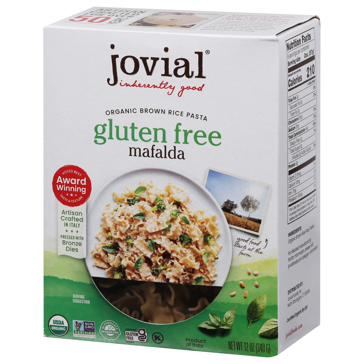 slide 3 of 9, Jovial Gluten Free Mafalda 12 oz, 12 oz
