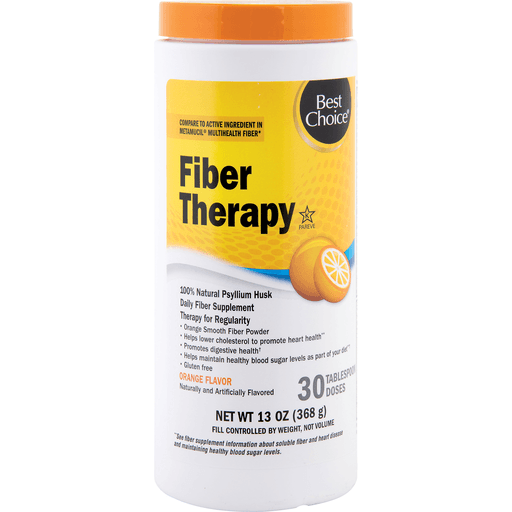 slide 1 of 1, Best Choice Fiber Therapy Powder Orange, 13 oz