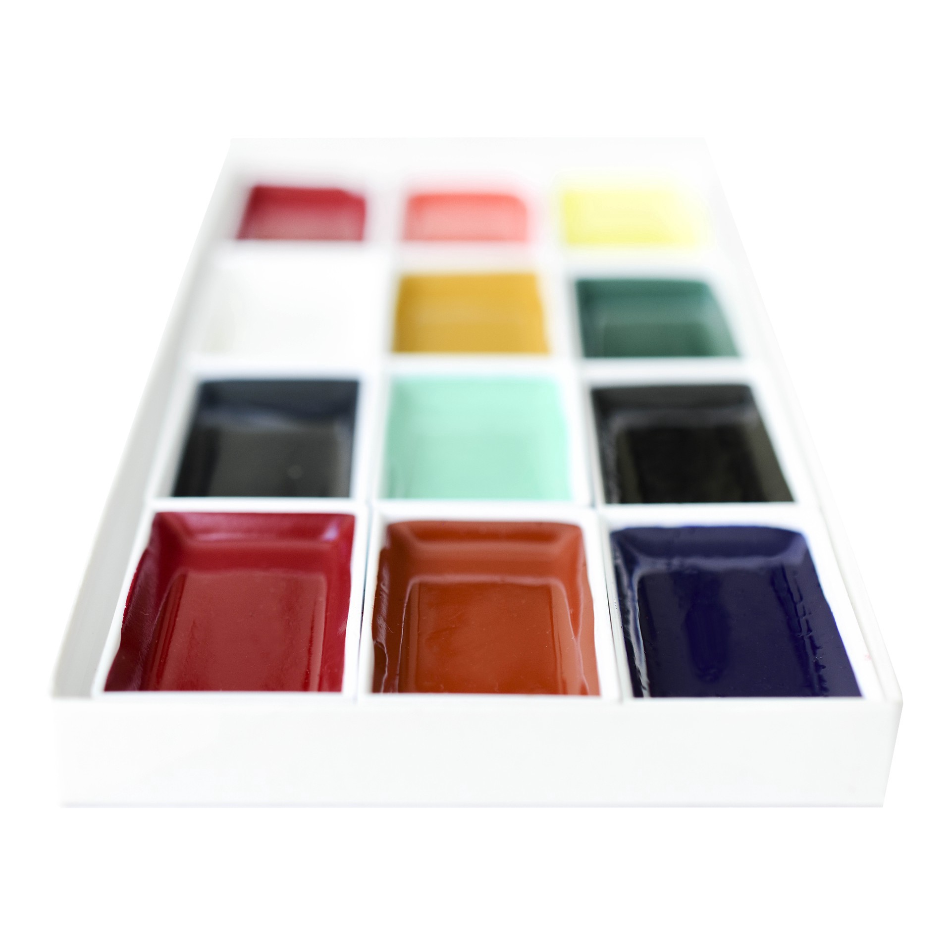 slide 2 of 6, Yasutomo Small Traditional Japanese Watercolor Set, 3.5 in x 8 in