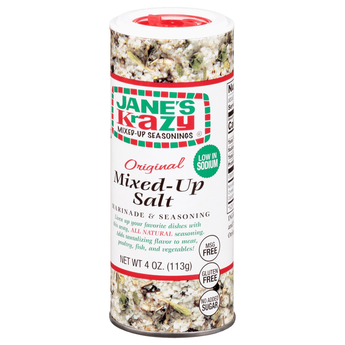 slide 6 of 12, Jane's Krazy Mixed-Up Seasonings Jane's Krazy Mixed-Up Salt All Purpose Blend 4 oz, 4 oz