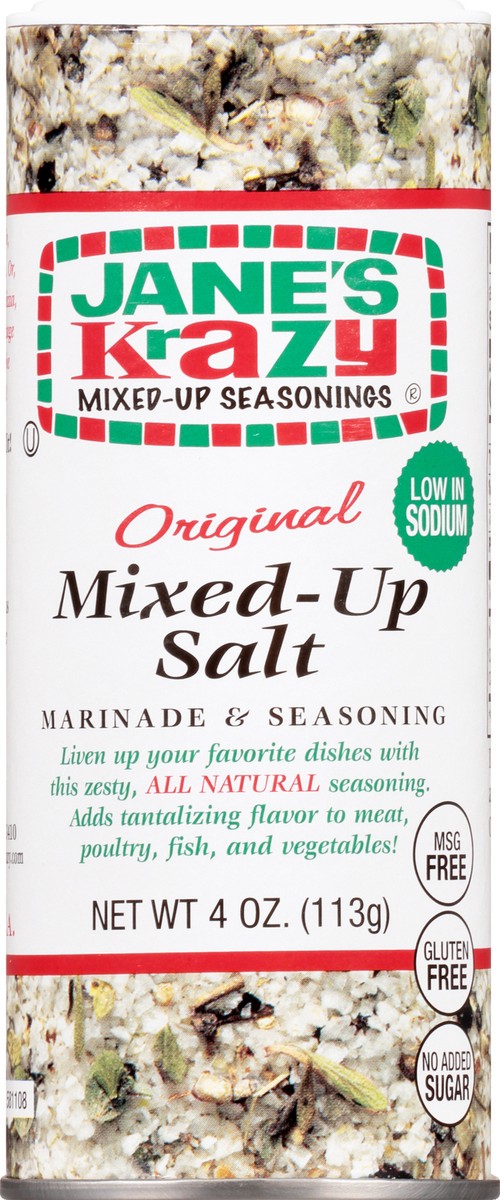slide 5 of 12, Jane's Krazy Mixed-Up Seasonings Jane's Krazy Mixed-Up Salt All Purpose Blend 4 oz, 4 oz