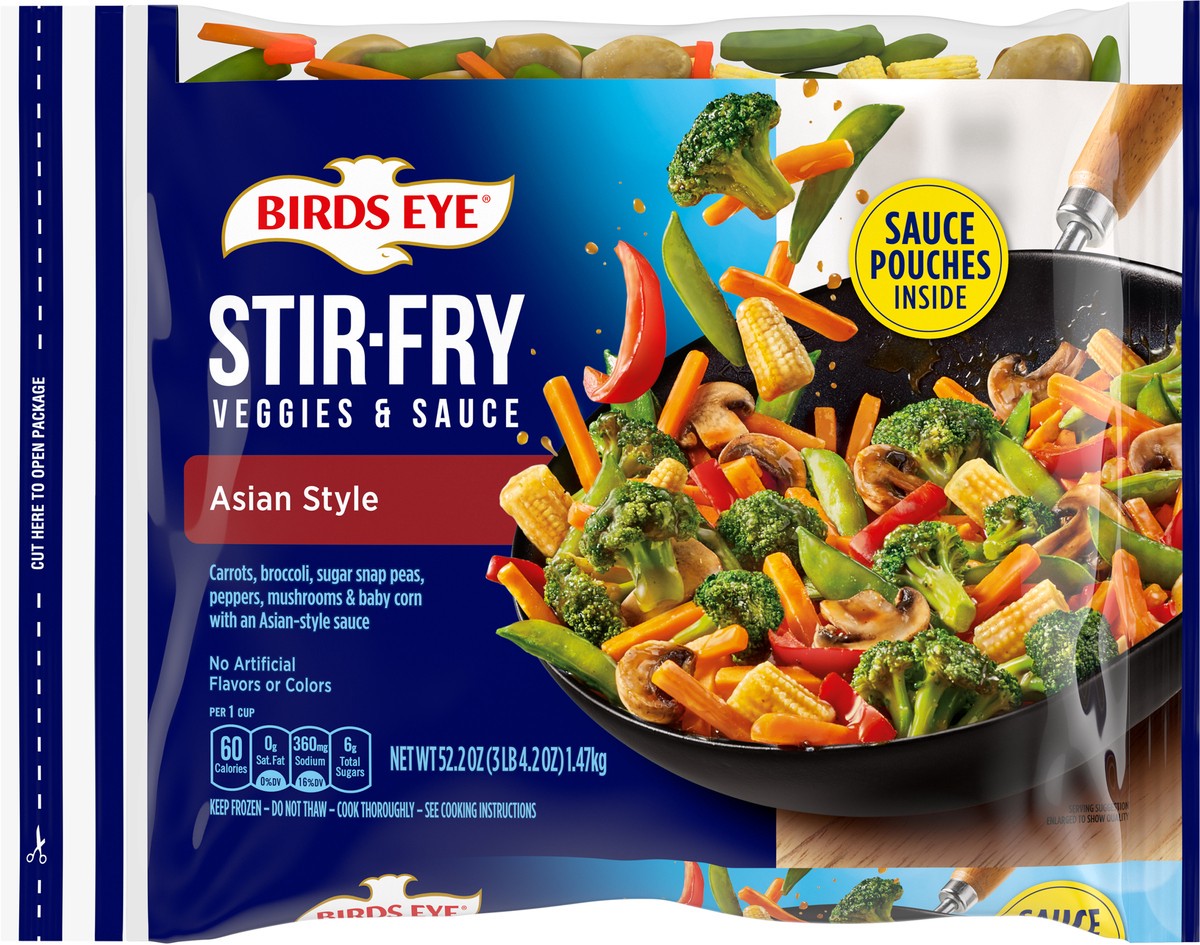 slide 8 of 8, Birds Eye Sauced Oriental Stir Fry, 52.5 oz