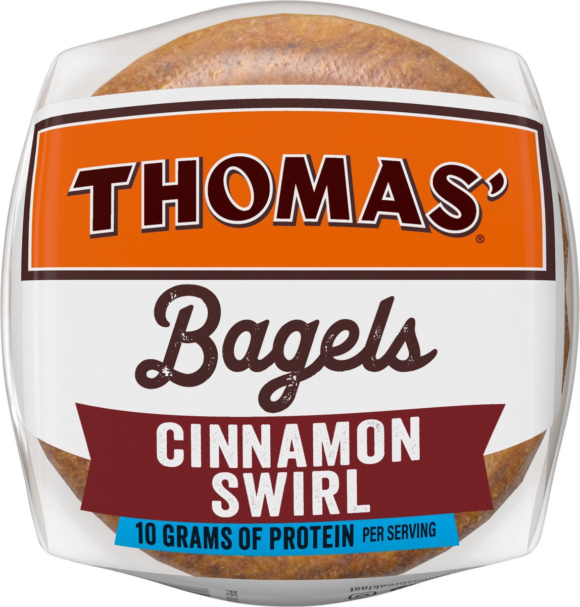 slide 3 of 14, Thomas' Cinnamon Swirl Bagels, 6 count, 20 oz, 6 ct
