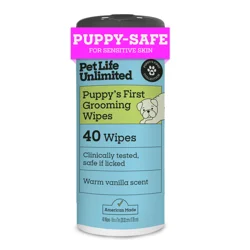 Pet Life Unlimited Puppy Cleansing Wipes, 40 ct
