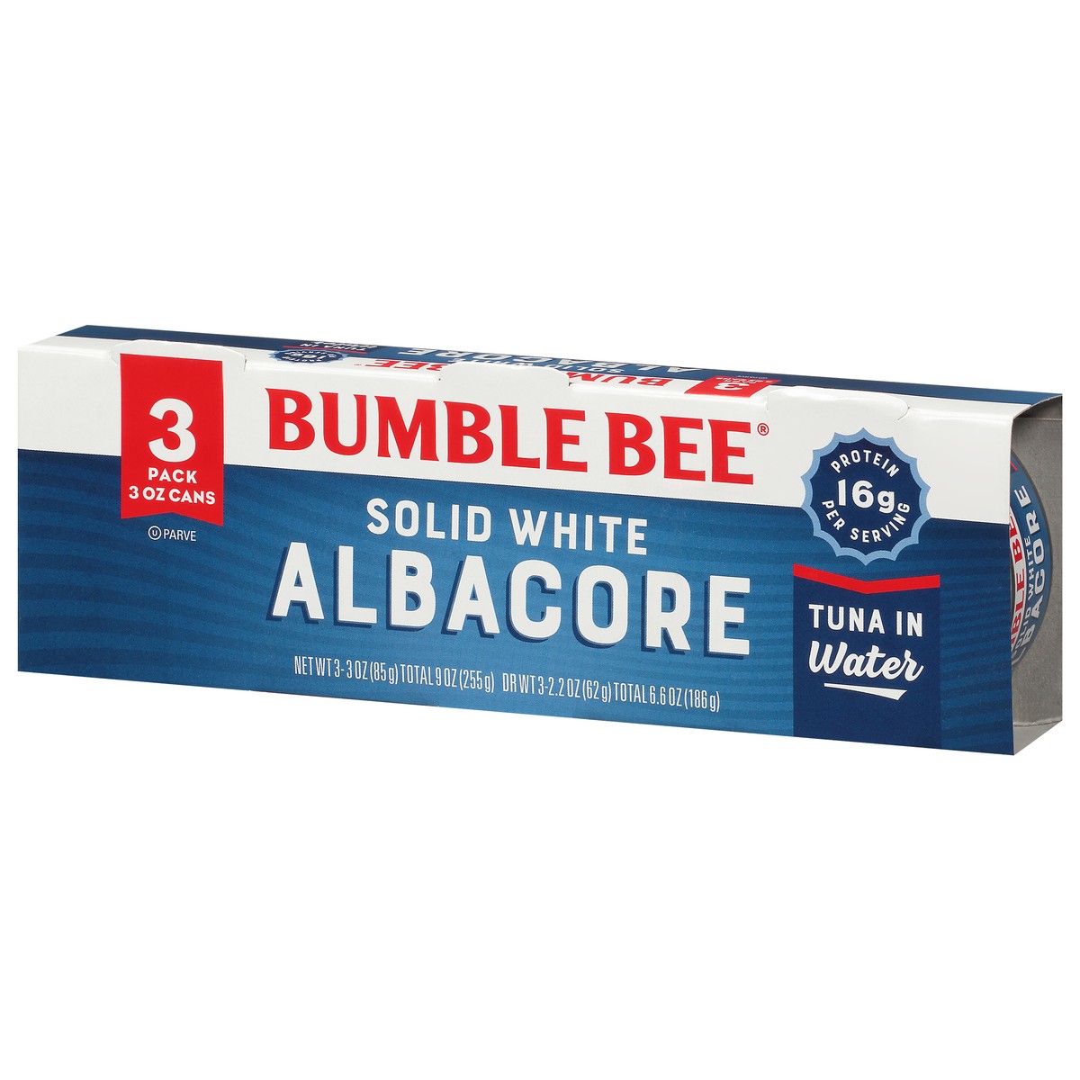 slide 5 of 10, Bumble Bee Solid White Albacore Tuna in Water / EA, 3 ct; 3 oz