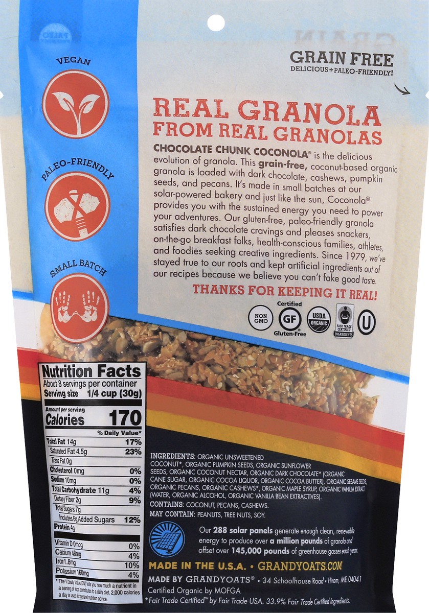 slide 3 of 12, GrandyOats Coconola Grain-Free Chocolate Chunk Granola 9 oz, 9 oz