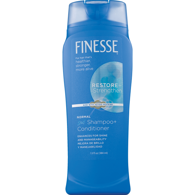 slide 1 of 1, Finesse 2-in-1 Texture Enhancing Shampoo and Conditioner, 13 fl oz