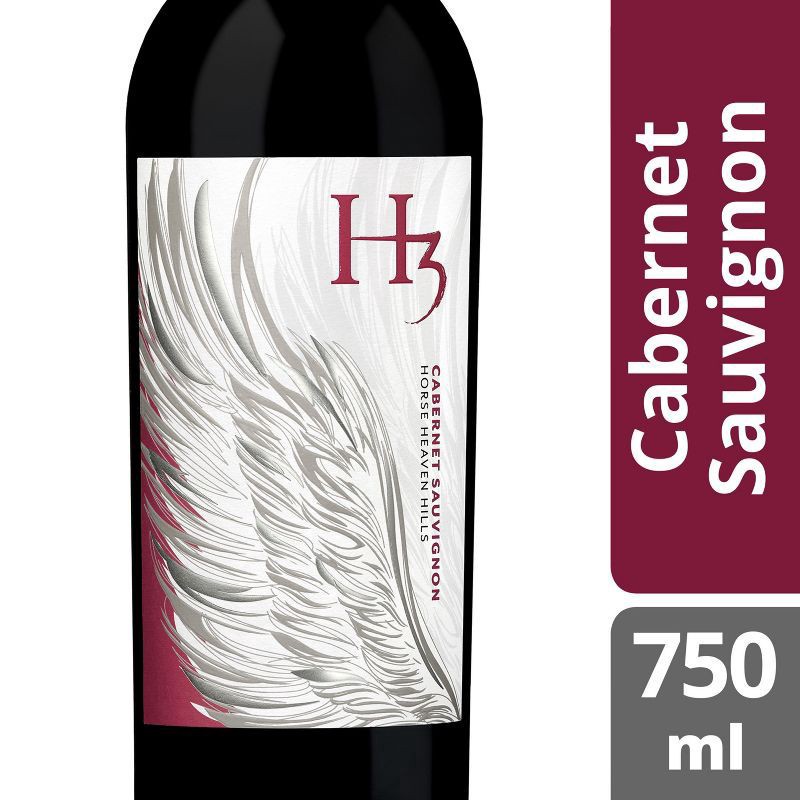 slide 9 of 9, H3 Cabernet Sauvignon, Red Wine, 750 mL Bottle, 750 ml