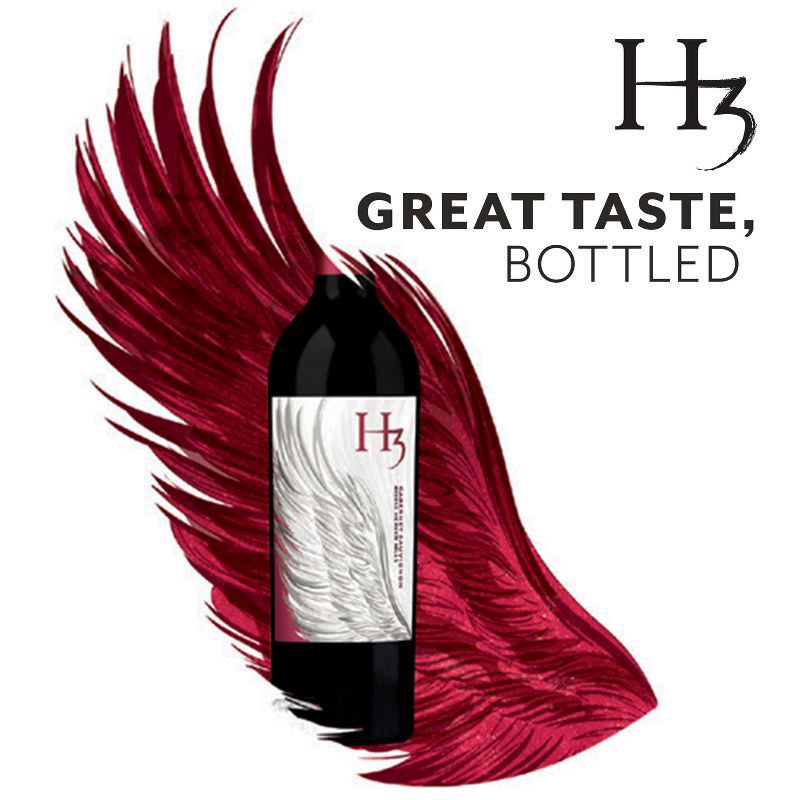 slide 3 of 9, H3 Cabernet Sauvignon, Red Wine, 750 mL Bottle, 750 ml