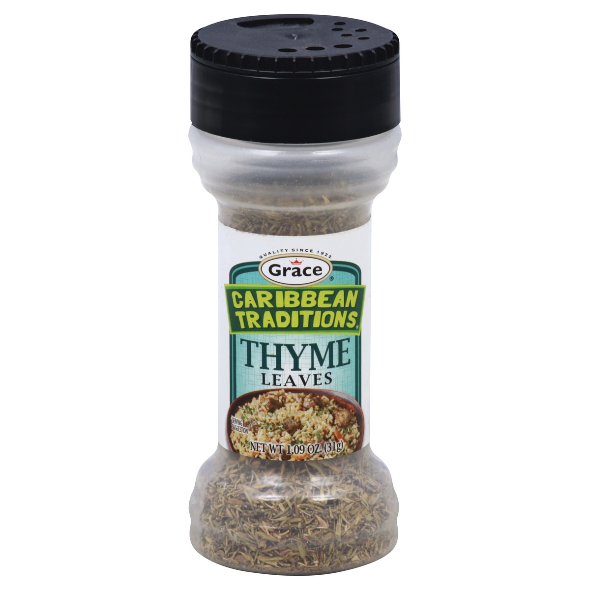 slide 1 of 1, Grace Caribbean Traditions Thyme Leaves, 1.09 oz