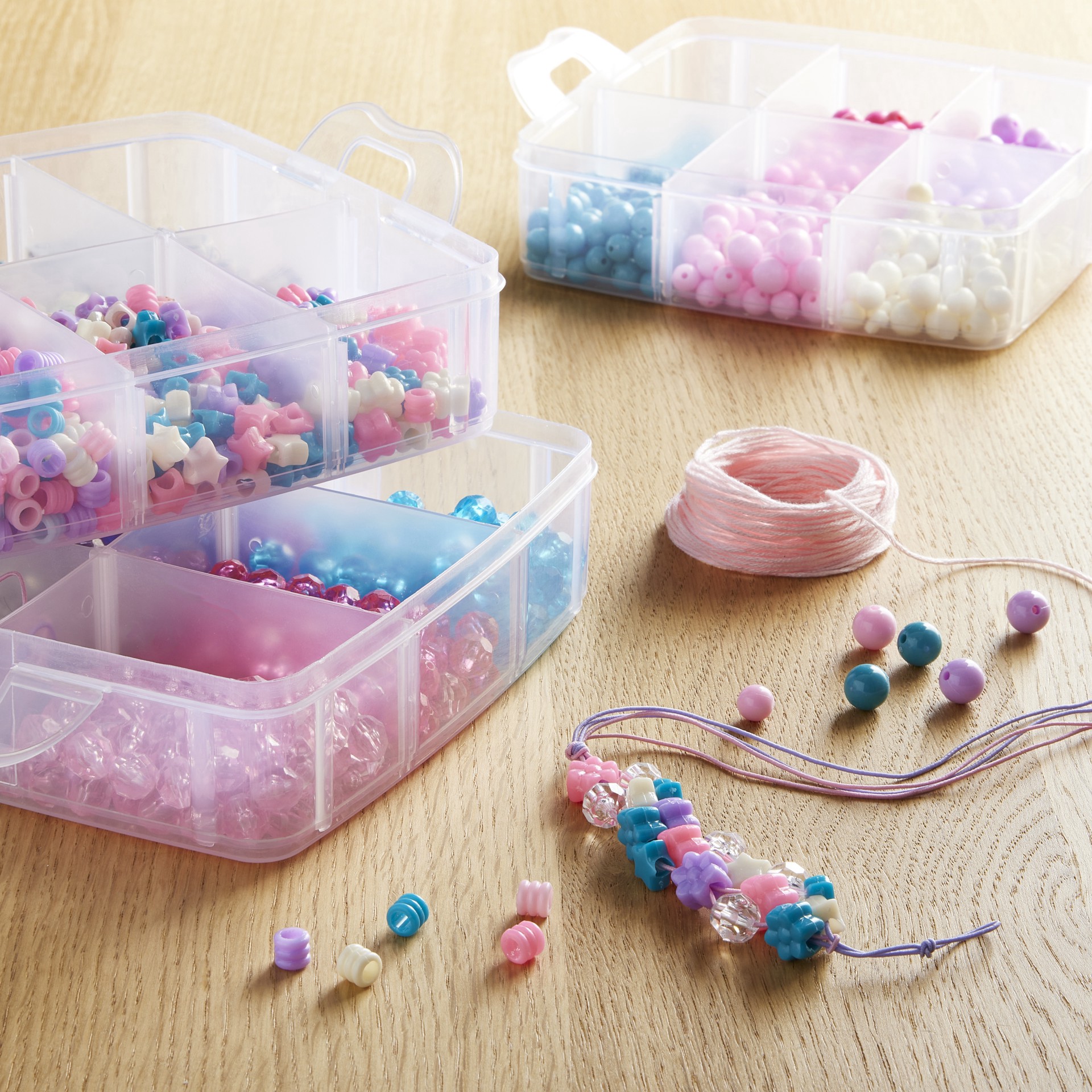 slide 3 of 6, Pastel Bead Kit Box By Creatology, 1279 ct