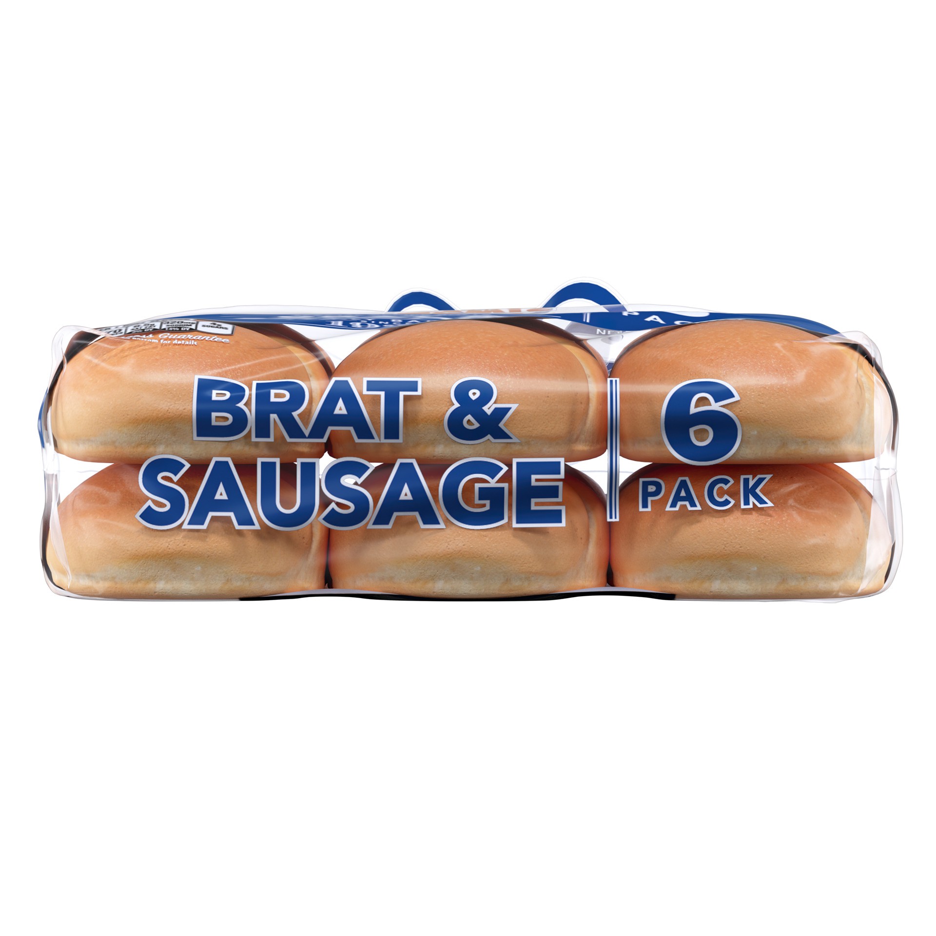 slide 3 of 5, Lewis Bakeries White Brat & Sausage Rolls, 14 oz, 6 Count, 14 oz