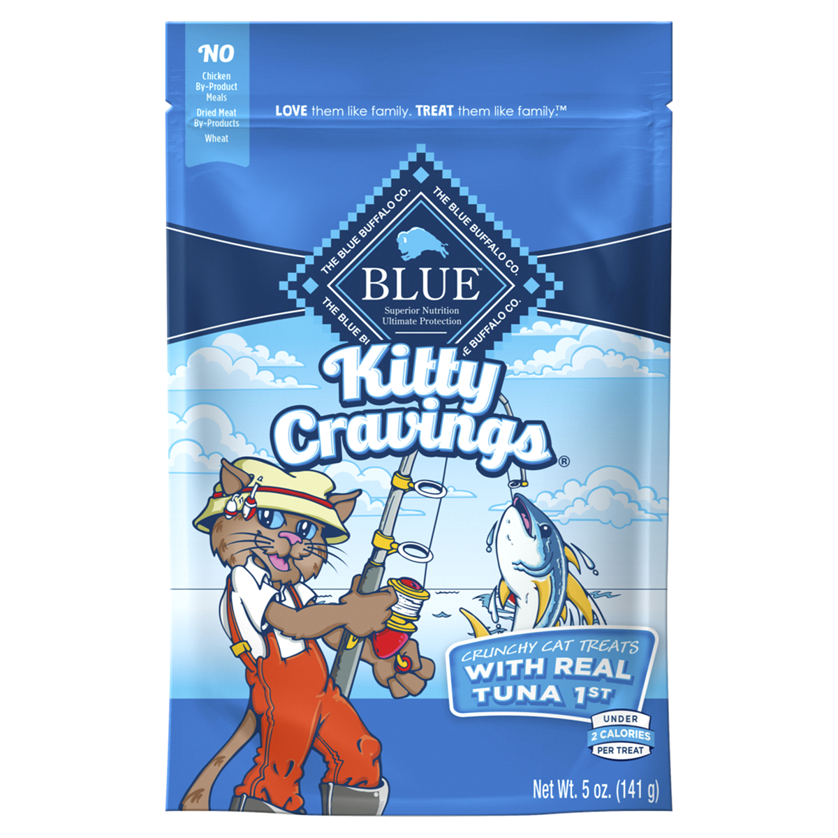 slide 1 of 2, Blue Buffalo Kitty Cravings With Real Tuna - Crunchy Cat Treats, 5 oz