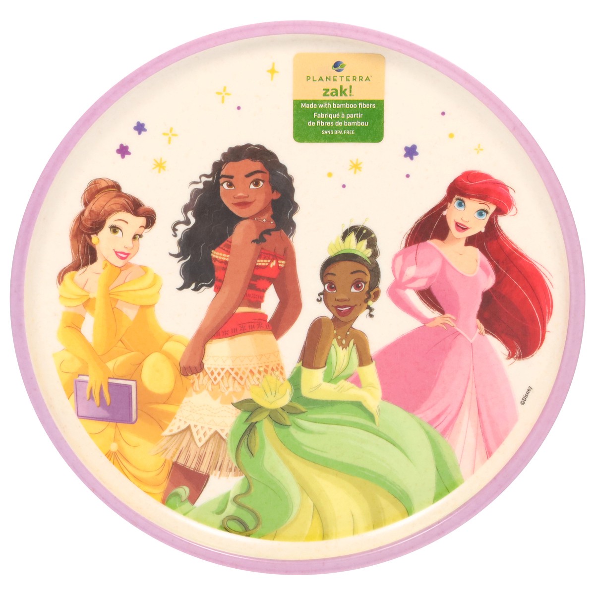 slide 6 of 11, Zak! Designs Planeterra Princess Plate with Rim 1 ea, 1 ct