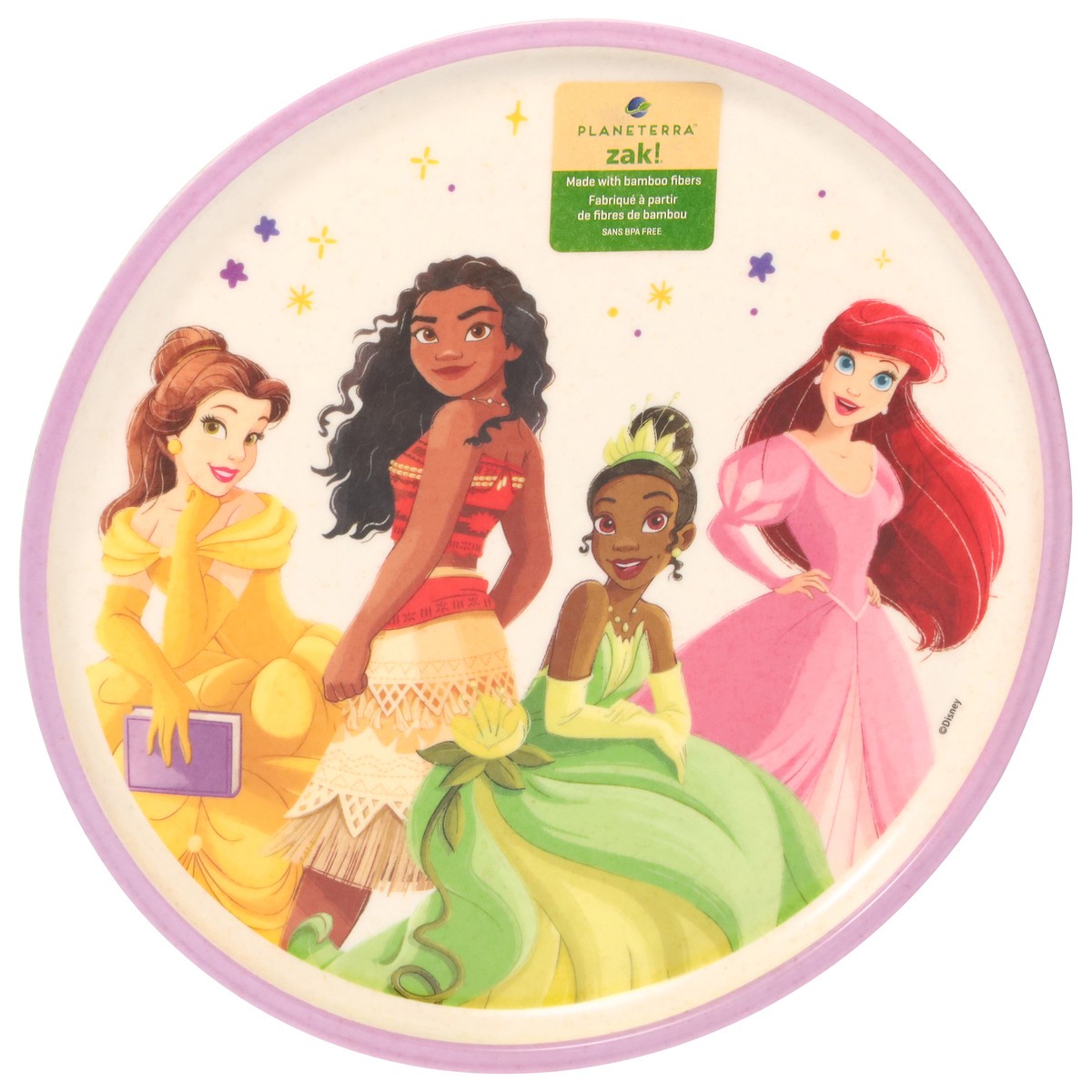 slide 4 of 11, Zak! Designs Planeterra Princess Plate with Rim 1 ea, 1 ct