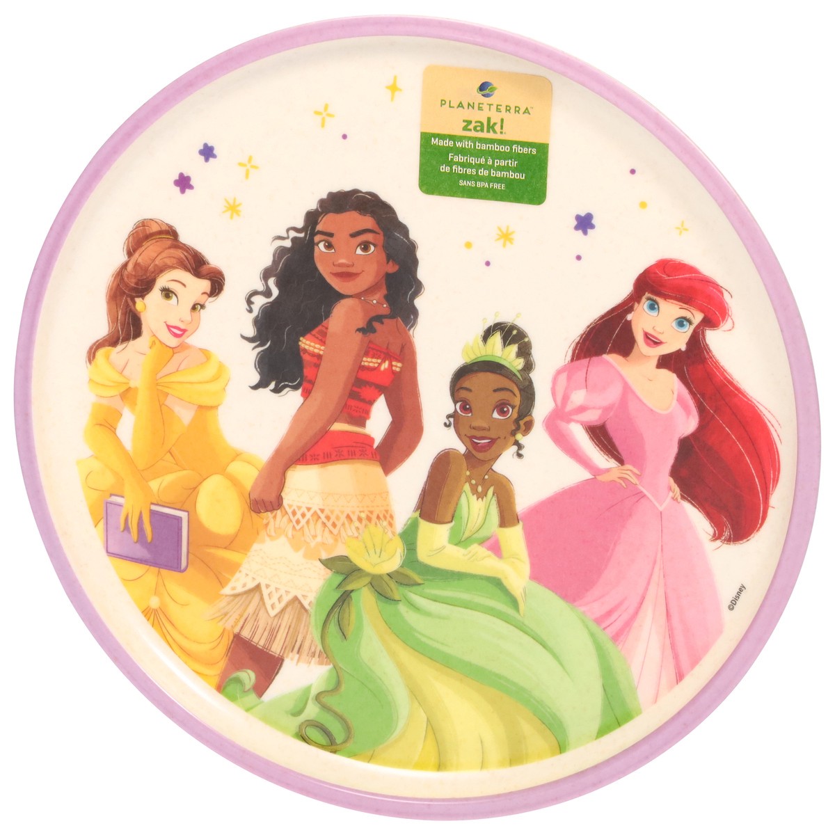 slide 7 of 11, Zak! Designs Planeterra Princess Plate with Rim 1 ea, 1 ct