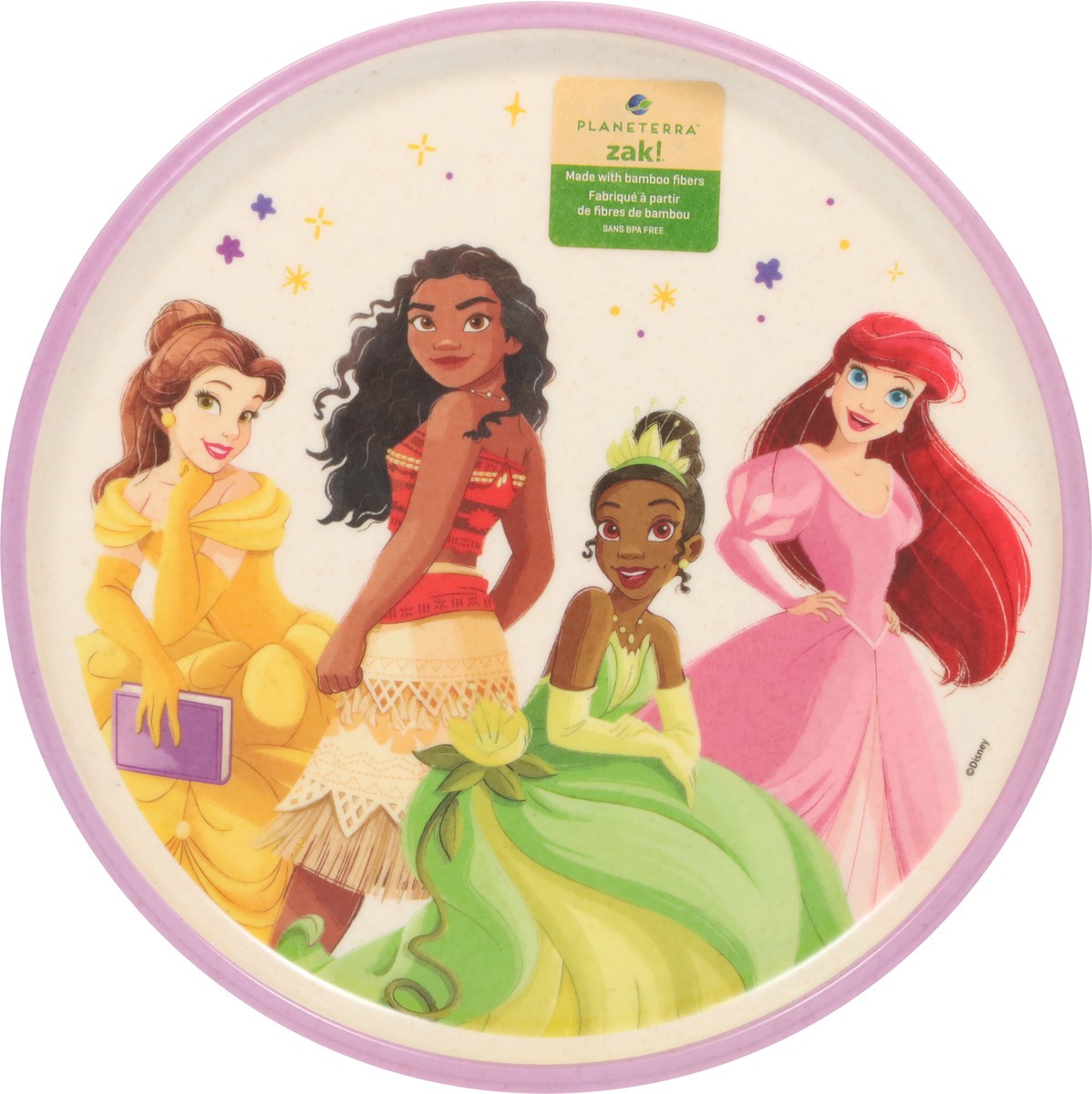 slide 8 of 11, Zak! Designs Planeterra Princess Plate with Rim 1 ea, 1 ct