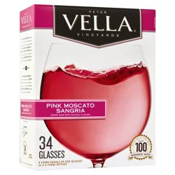Peter Vella Vineyards Pink Moscato Sangria Wine