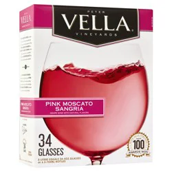Peter Vella Vineyards Pink Moscato Sangria Wine