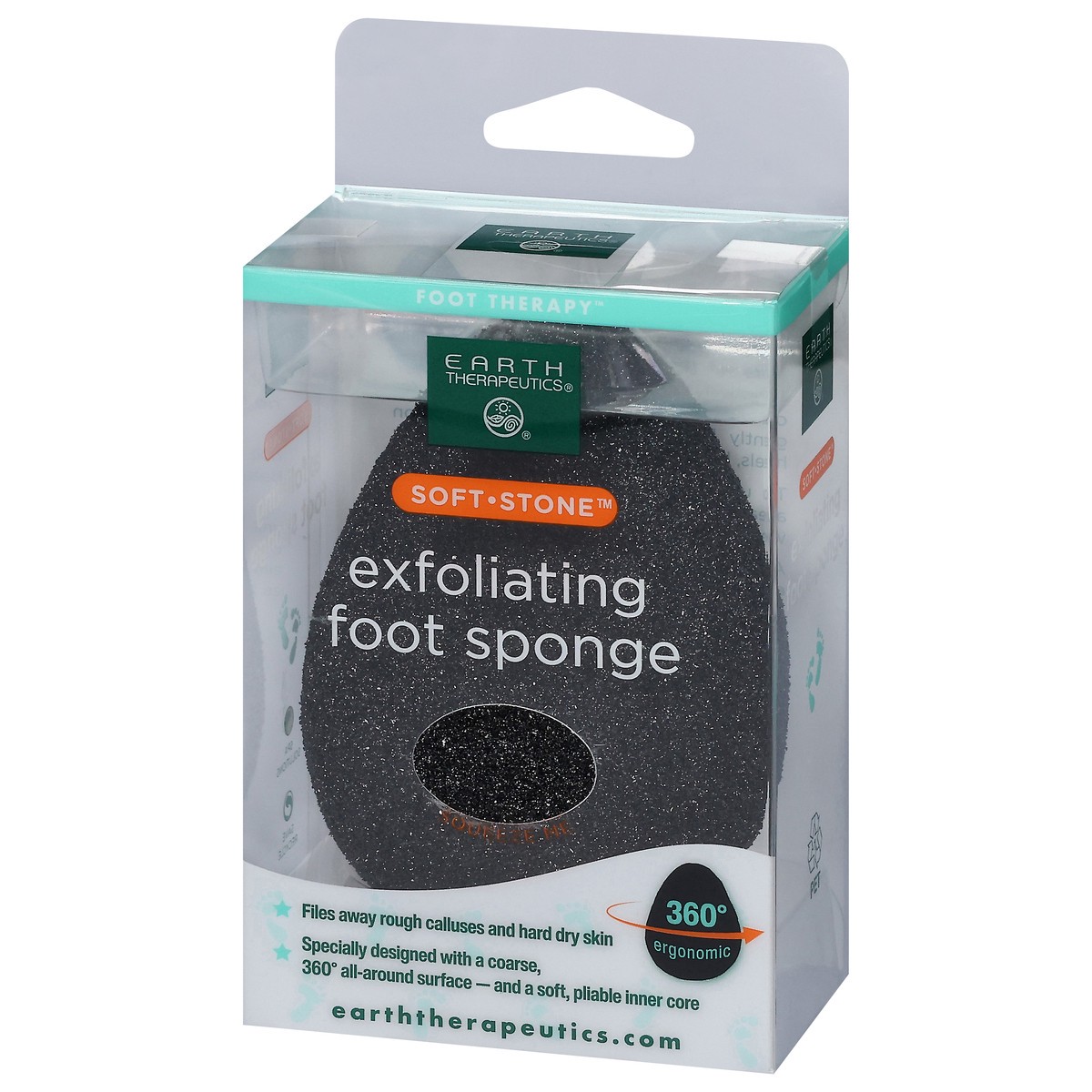 slide 7 of 11, Earth Therapeutics Soft Stone Exfoliating Foot Sponge 1 ea, 1 ct