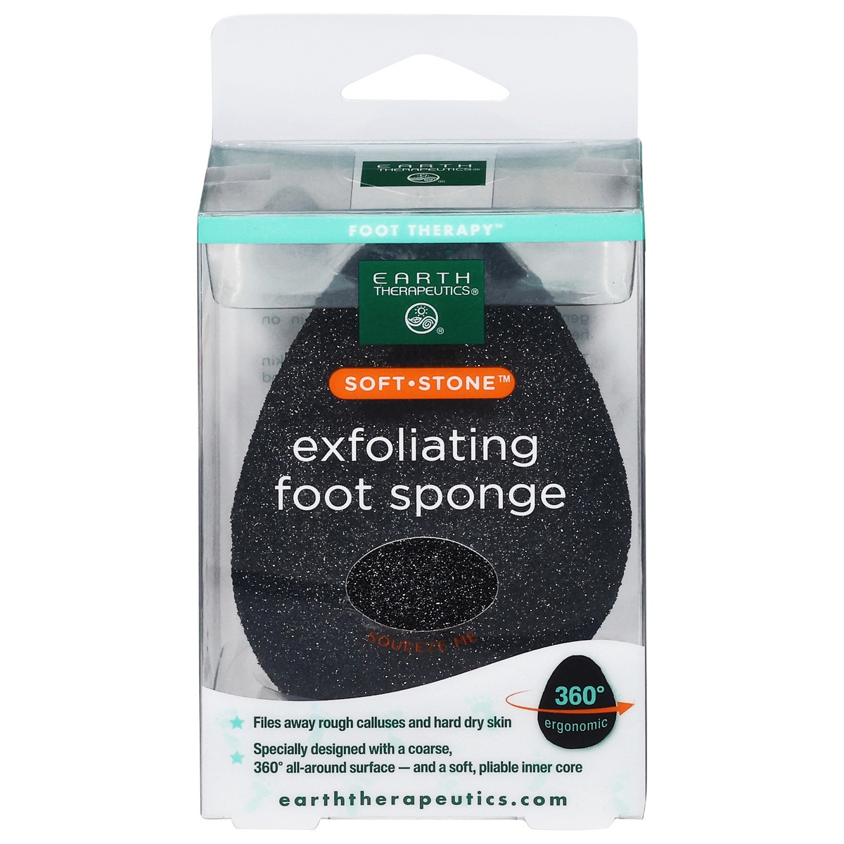 slide 1 of 11, Earth Therapeutics Soft Stone Exfoliating Foot Sponge 1 ea, 1 ct