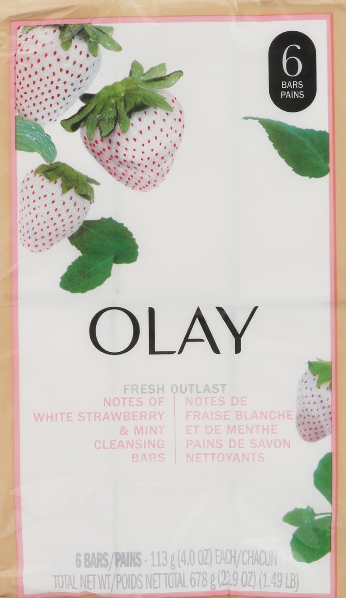 slide 4 of 13, Olay Fresh Outlast Cleansing Bars 6 - 4.0 oz Bars, 6 ct