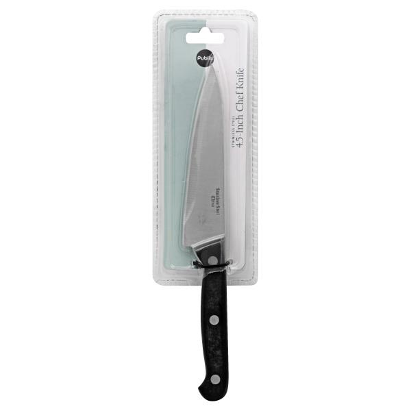 slide 1 of 1, Publix Chef Knife, 4.5-Inch, 1 ct