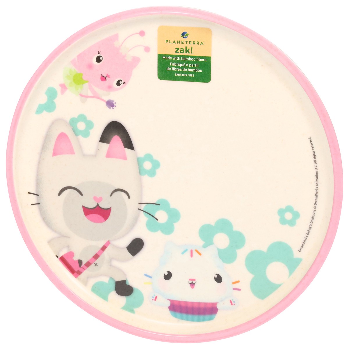 slide 4 of 11, Zak! Designs Planeterra Gabbys Dollhouse Plate with Rim 1 ea, 1 ct